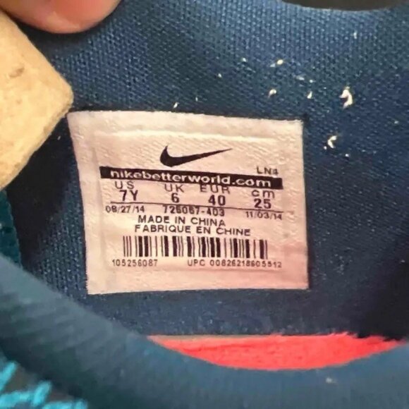 Nike Kobe 10 GS '5AM Flight' 726067403 Gs size 7Y/ 8.5 women used no box - Picture 6 of 7